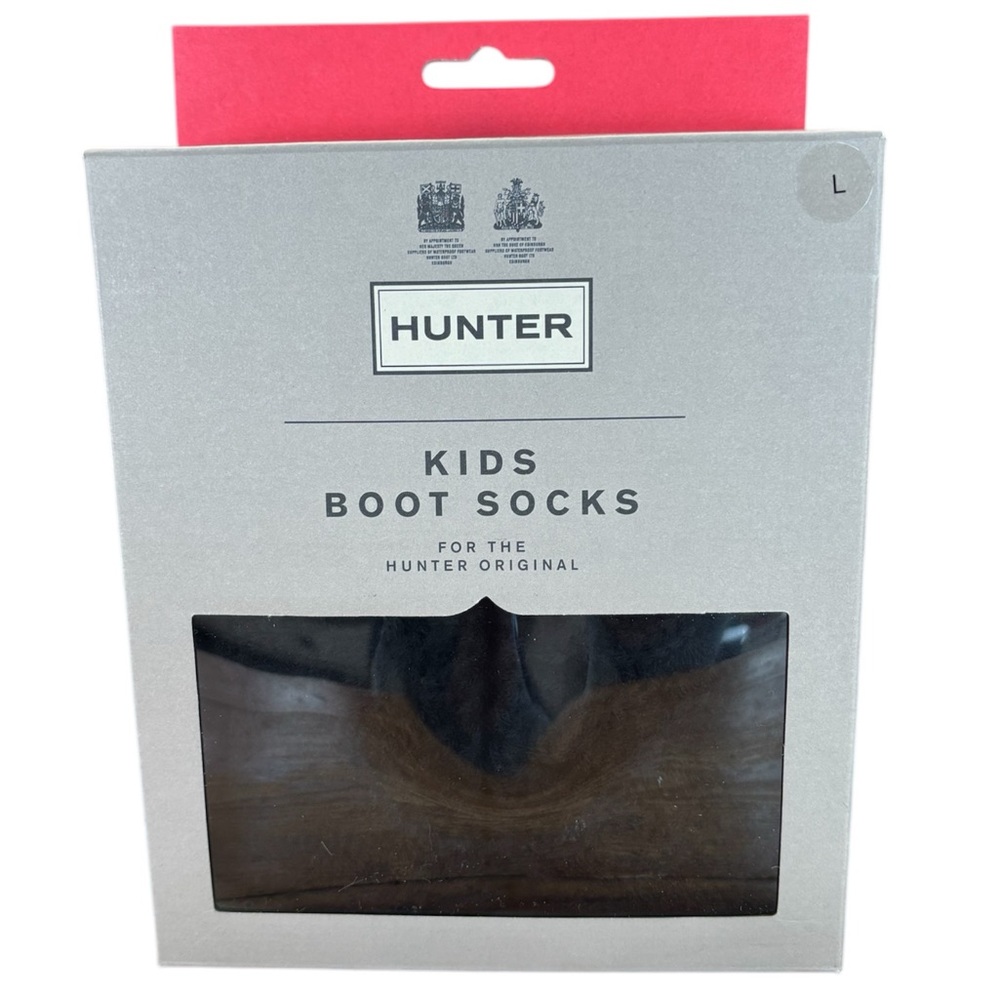 NEW! Kids black Hunter boot socks! Large